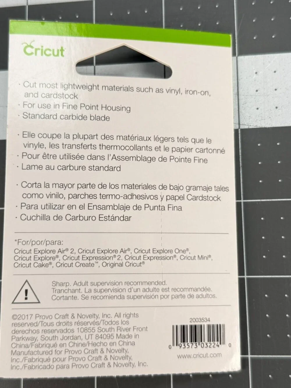 NEW Cricut Fine-Point Replacement Blades 2-Pack for Explore & Maker